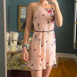 Free people floral tie shift dress